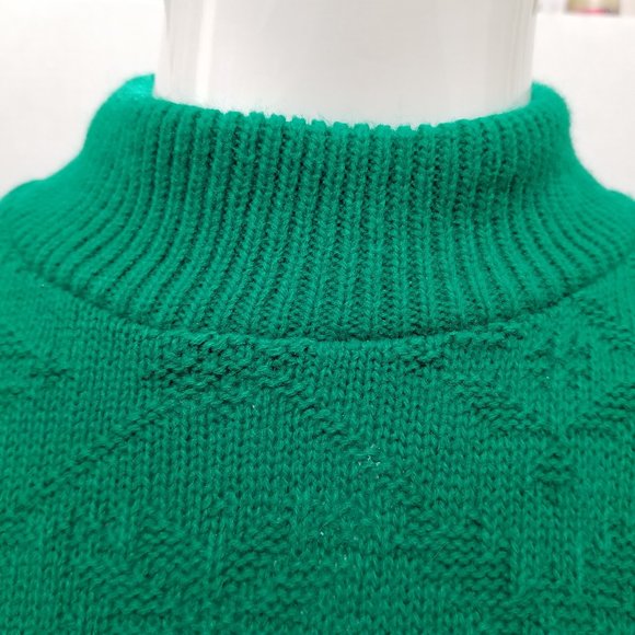 Serious Affairs sweater Small NWT geometric diamond pullover mock neck VINTAGE - Picture 5 of 9